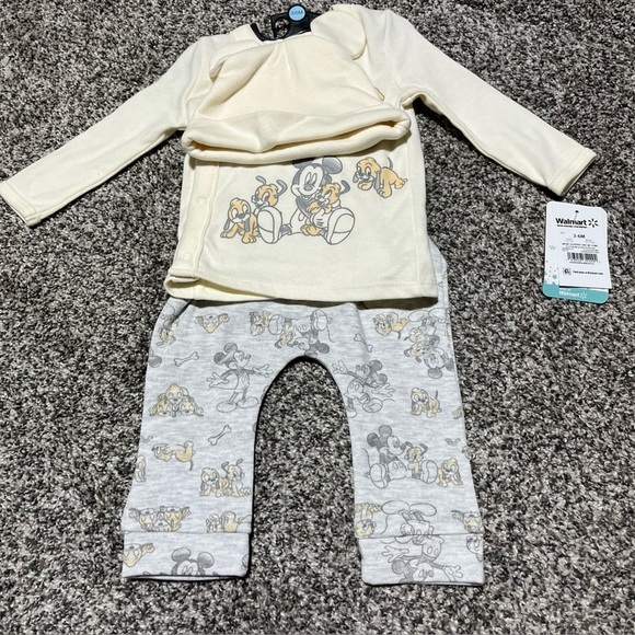Disney Baby- Mickey Mouse And Puppies Take Me Home 3 Piece Set: 3-6 Months NEW - Picture 1 of 7